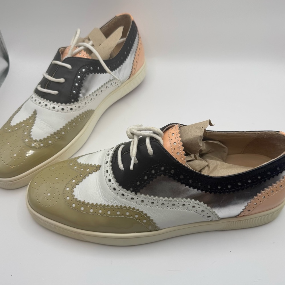 Christian Louboutin Golfito Wingtip Sneaker Multicolor US 9.5 Brogue - Picture 2 of 9